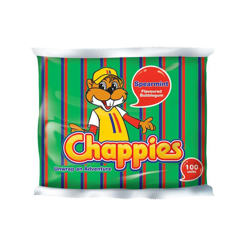 Chappies Bubblegum Spearmint Size: 400g 100 Units