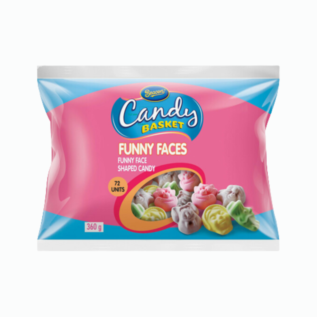Beacon Candy Basket Funny Faces 72 Units 367g