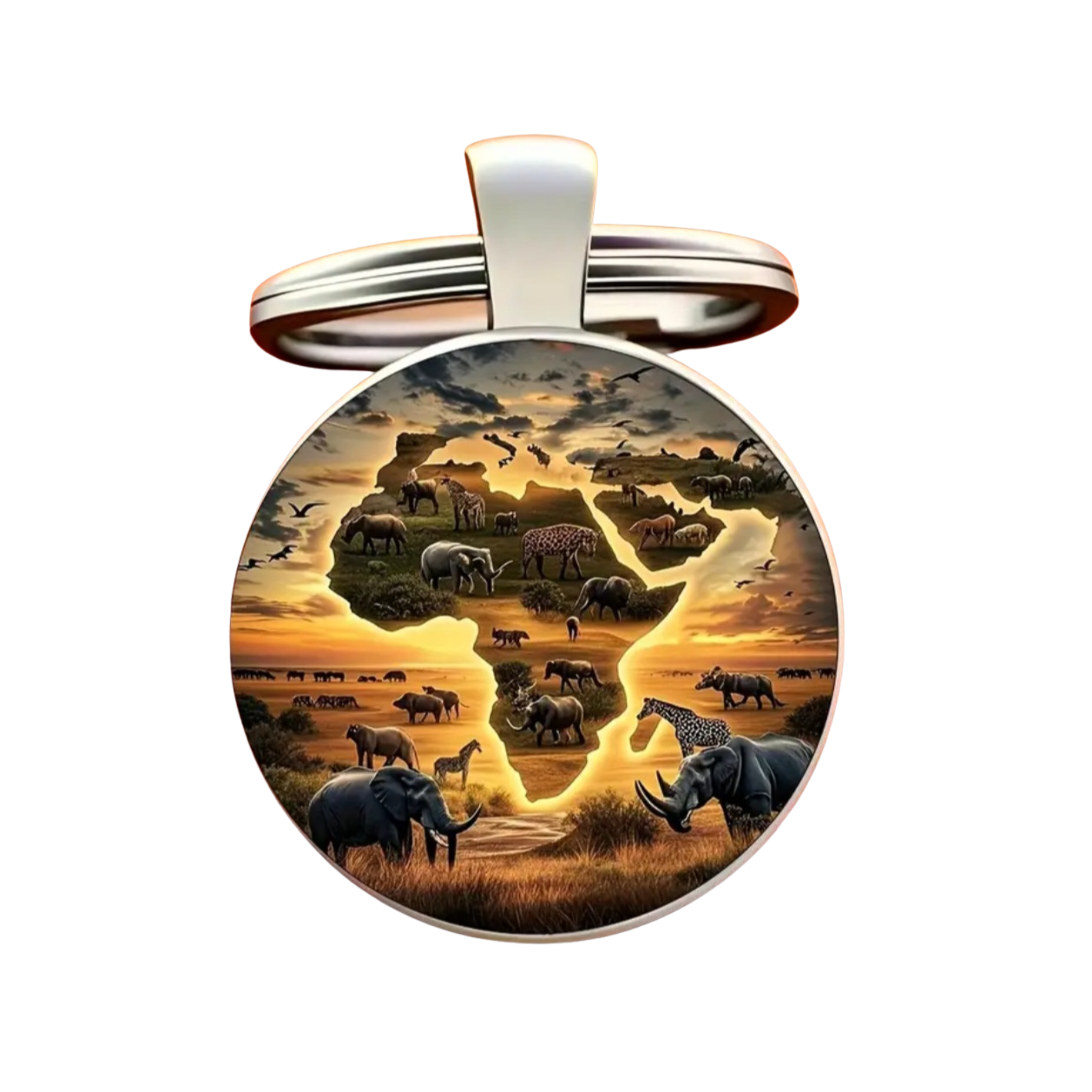 African Savanna 2D Key Ring