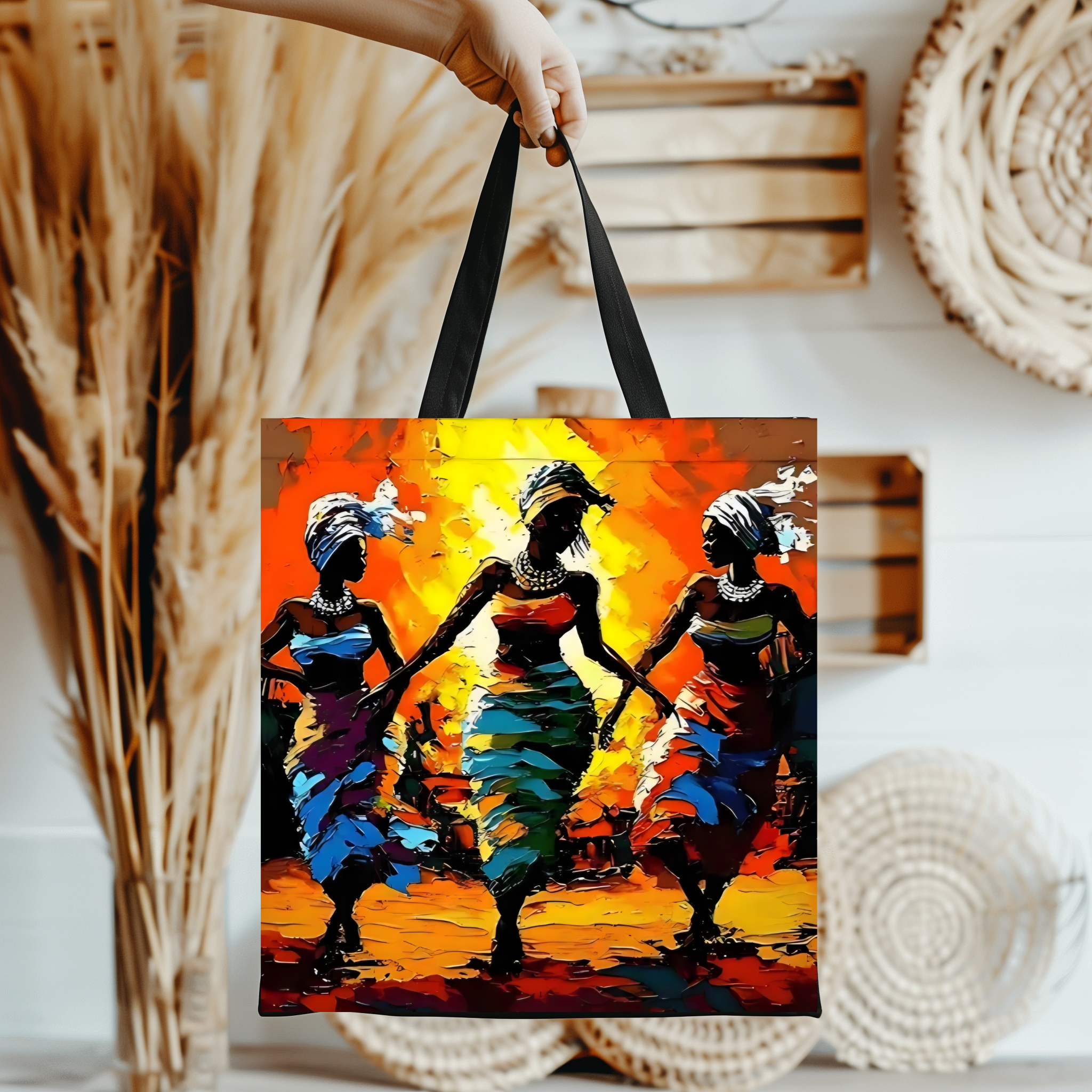 Abstract African Women Bag