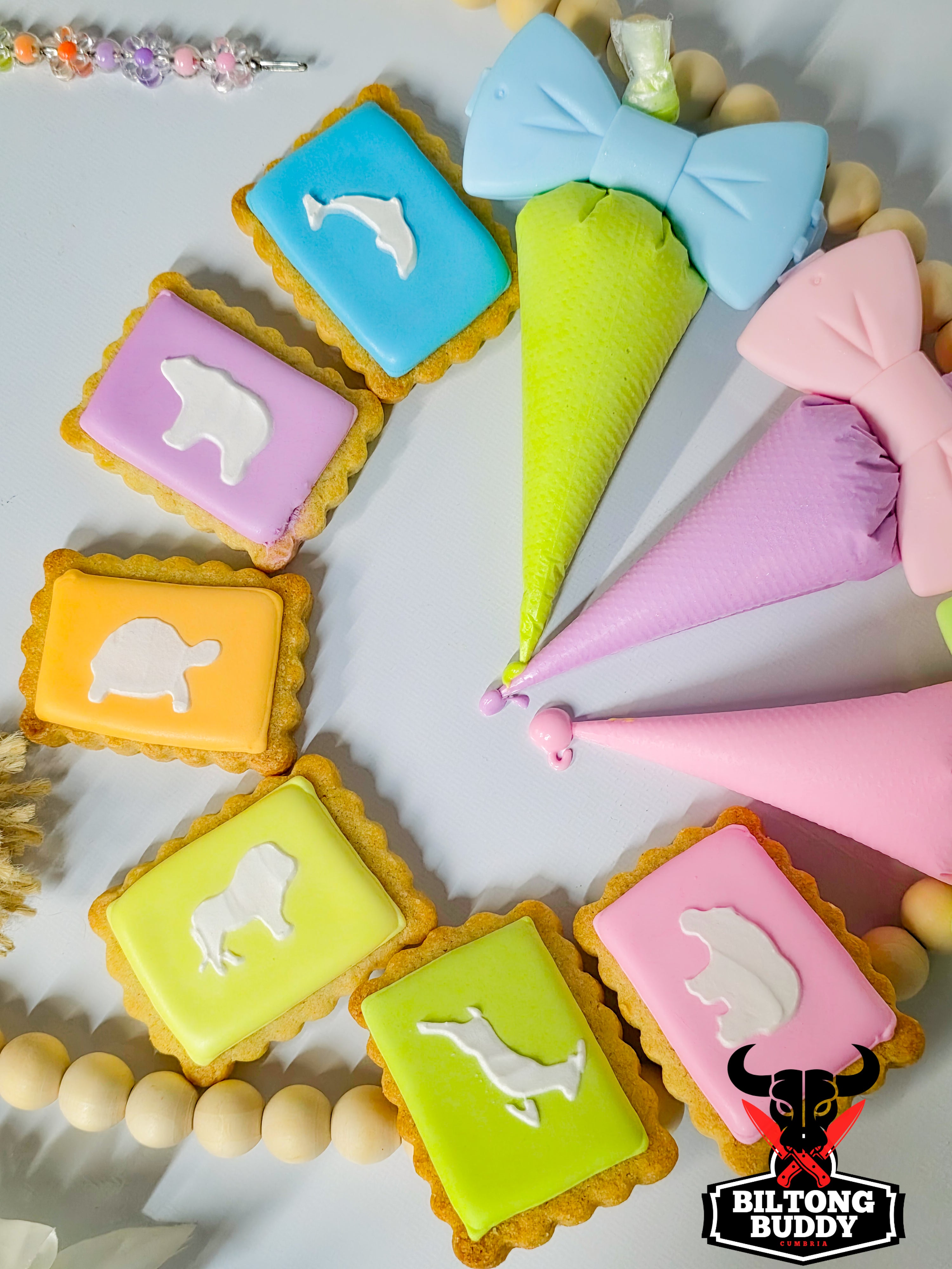 African Iced Zoo Cookies 4's