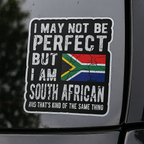 I May Not be Perfect Car Sticker