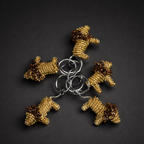 Beaded Lion 3D Keyring