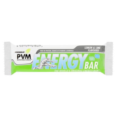 PVM Lemon & Lime Flavoured Engergy Bar Size: 45g