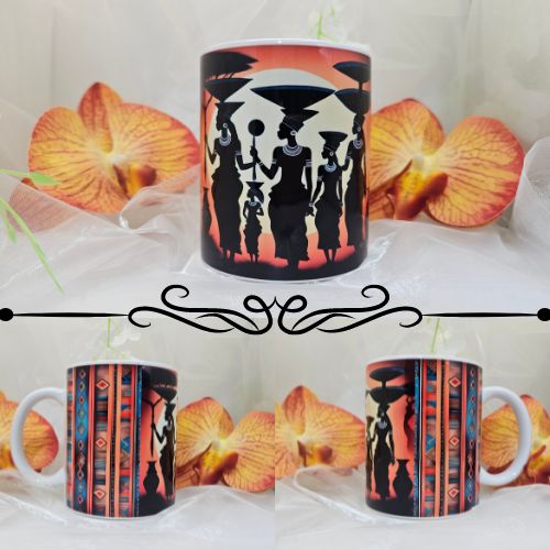 African 5 Women Trial 110z Coffee Mug