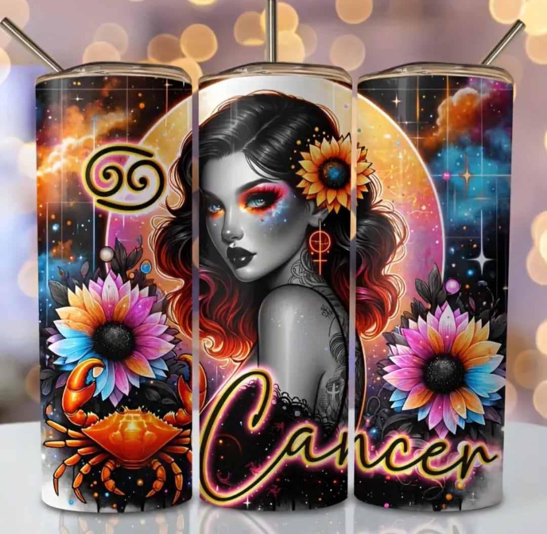 20oz Stainless Steel Flask Cancer