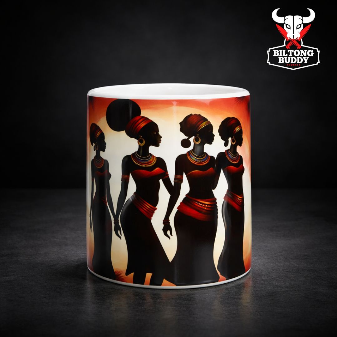 African 4  Women Tribal  11oz Coffee Mug