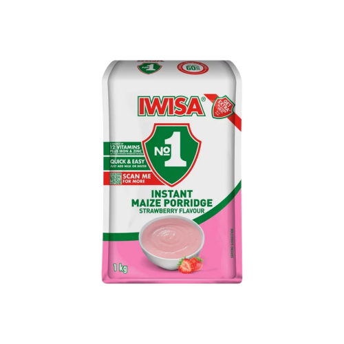 Iwisa No.1 Strawberry Flavoured Instant Breakfast Porridge 1kg
