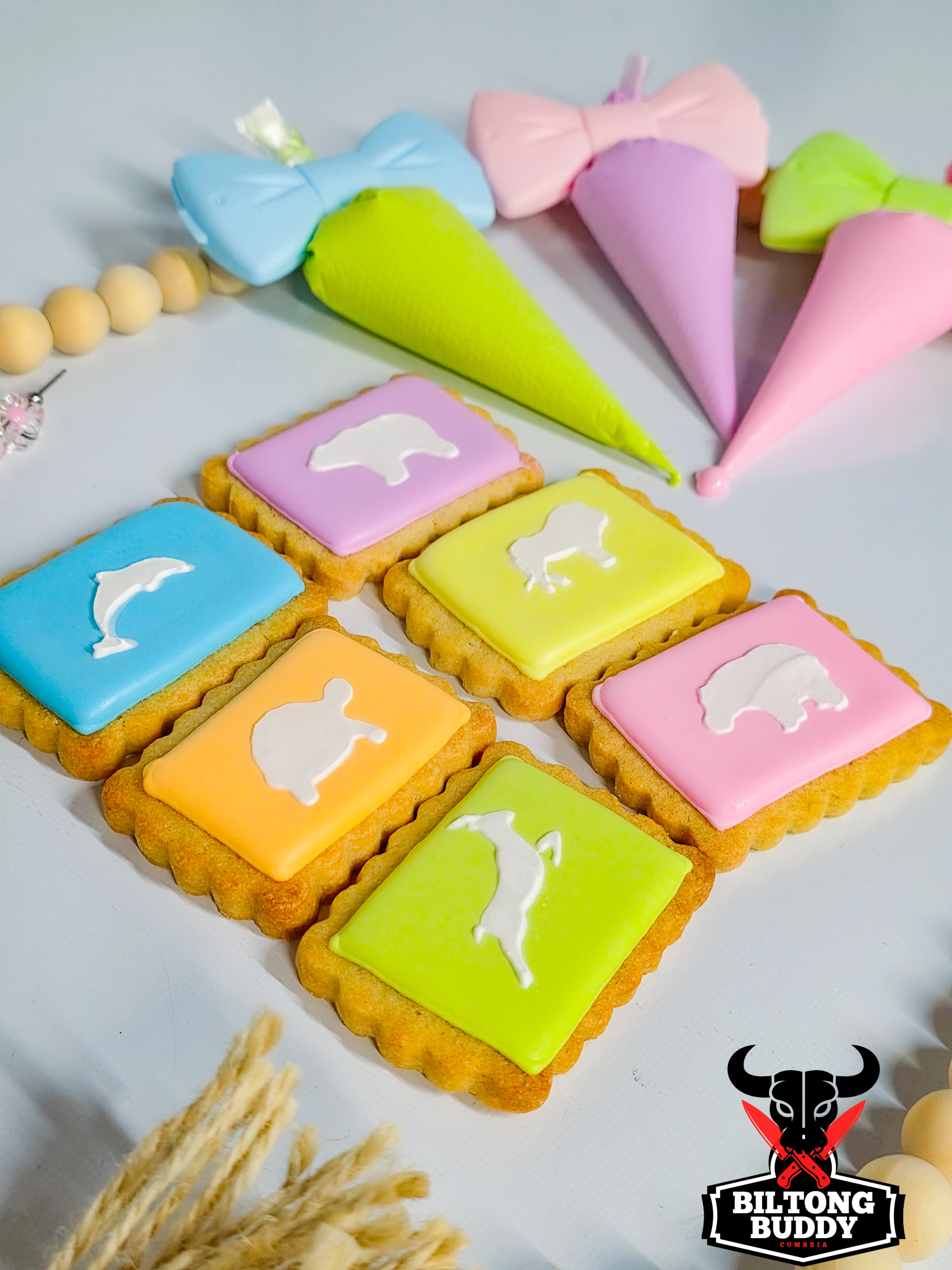 African Iced Zoo Cookies 4's