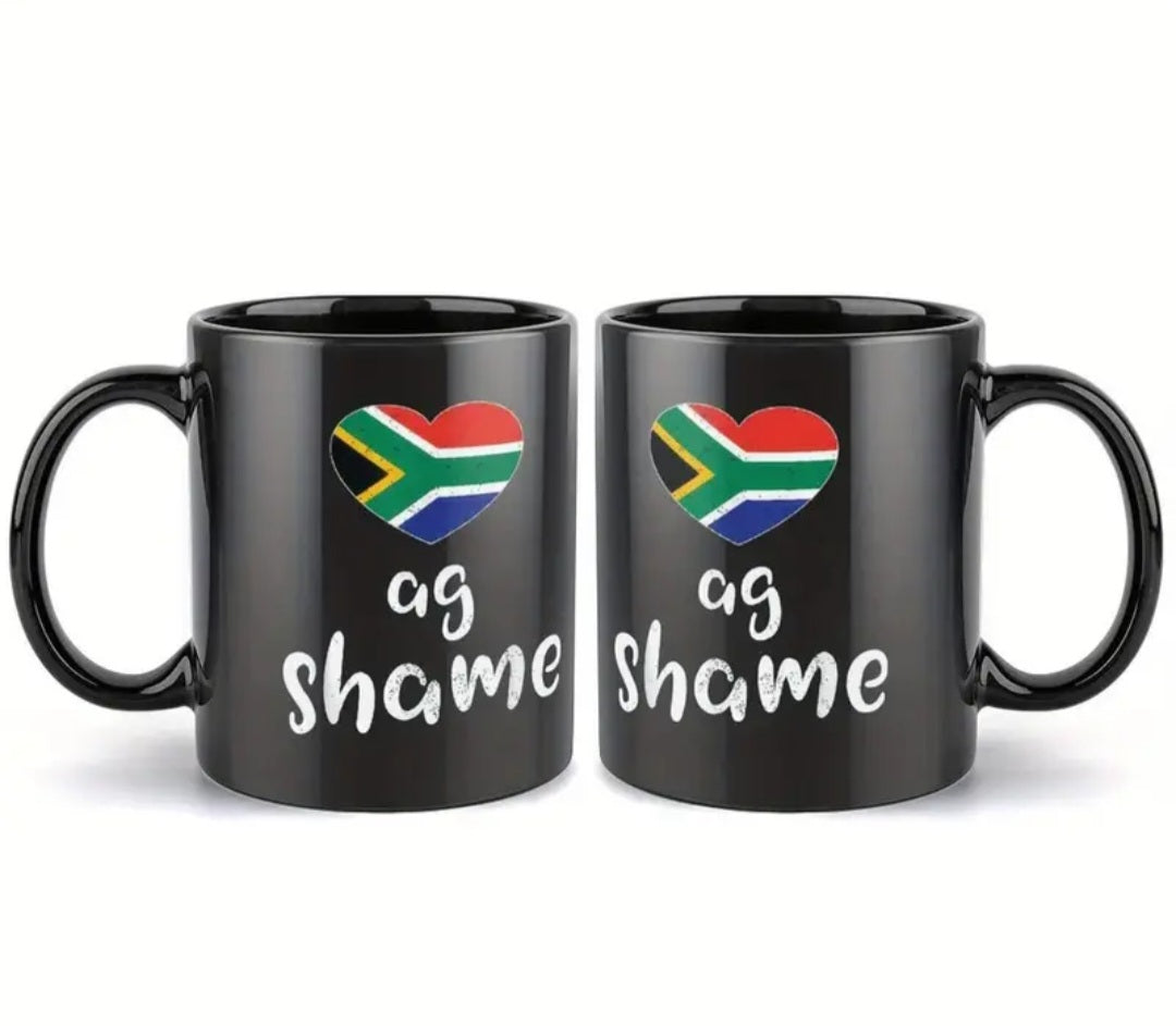 Ag Shame Black Mug 11oz