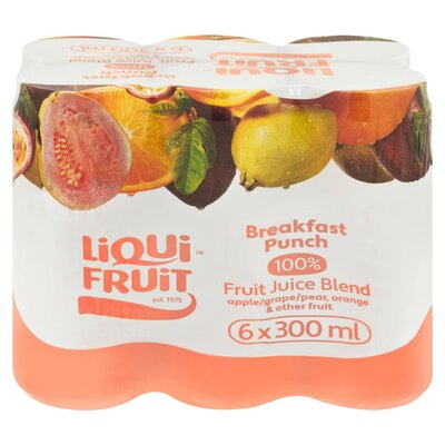 Liqui Fruit Breakfast Punch 6x300ml Pack