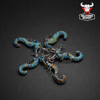 Beaded Seahorse Flat Keyring