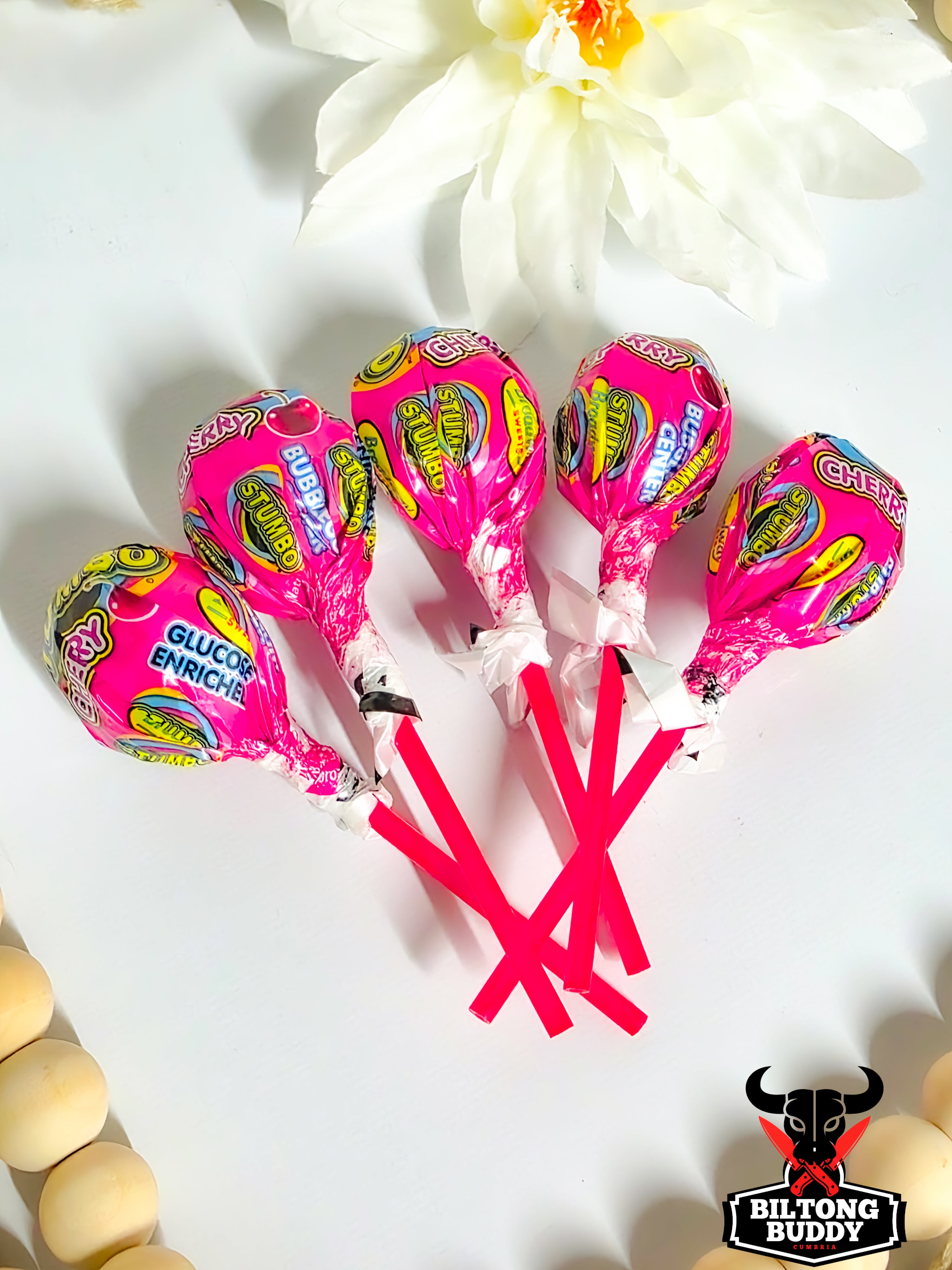 Stumbo Pops Cherry 5 For £2