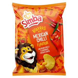 Simba Mexican Chilli Flavoured Potato Chips Size: 120g