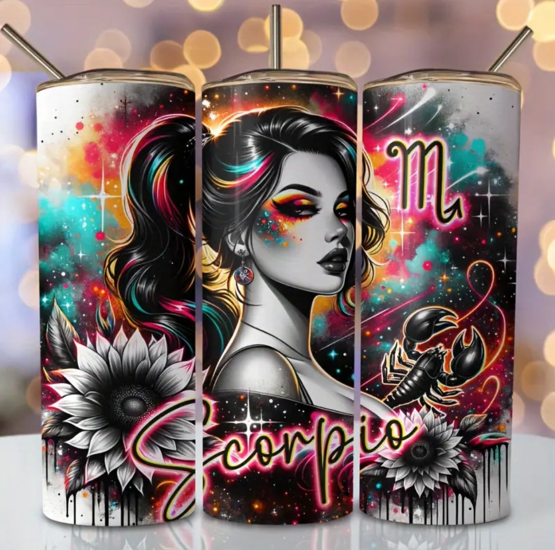 20oz Stainless Steel Flask Scorpio