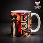 African 4  Women Tribal  11oz Coffee Mug