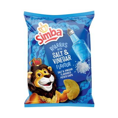 Simba Salt And Vinegar Flavoured Potato Chips Size: 120g
