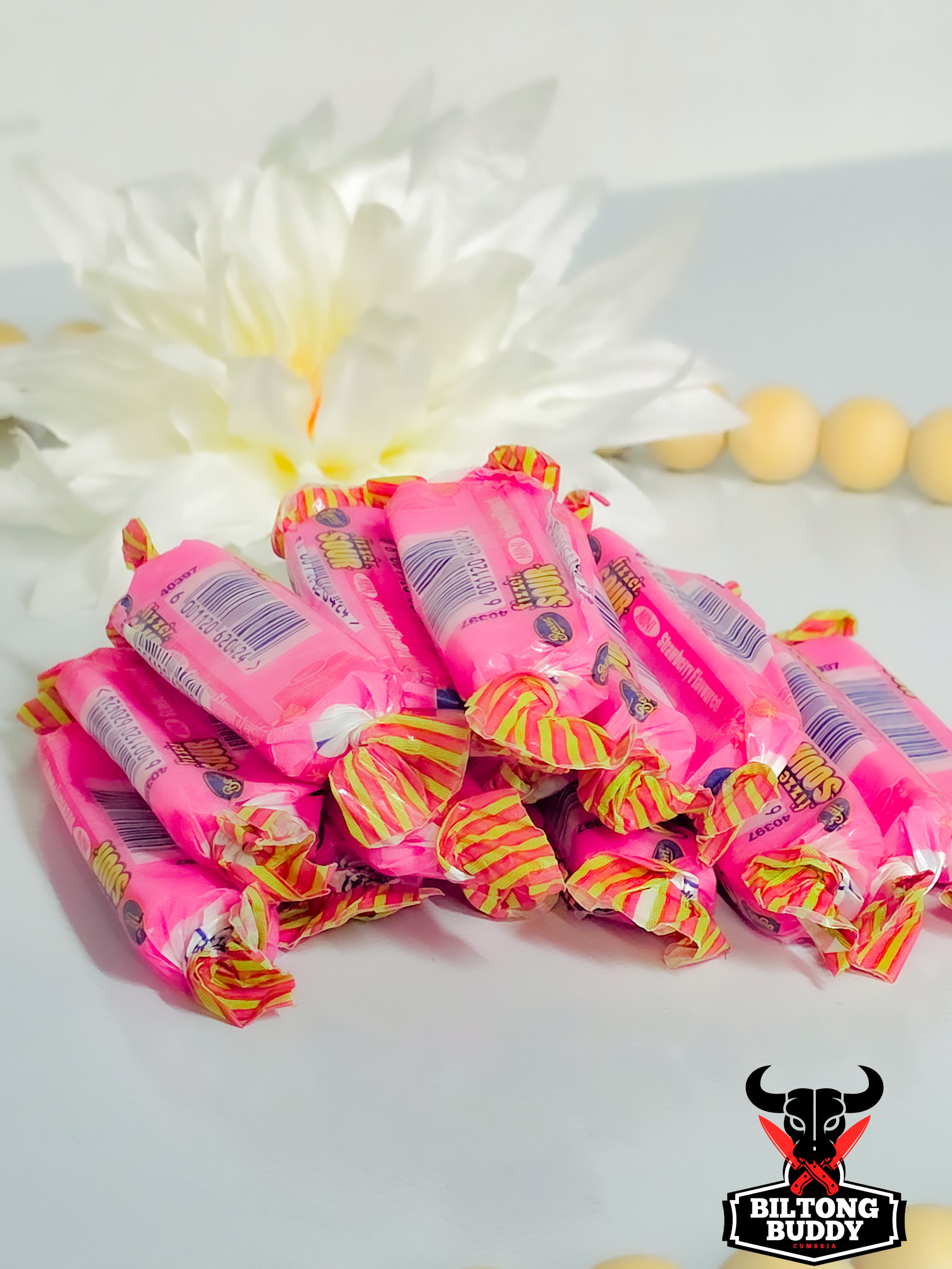 Beacon Mini Fizzers Sour Strawberry – 15 for £3.50