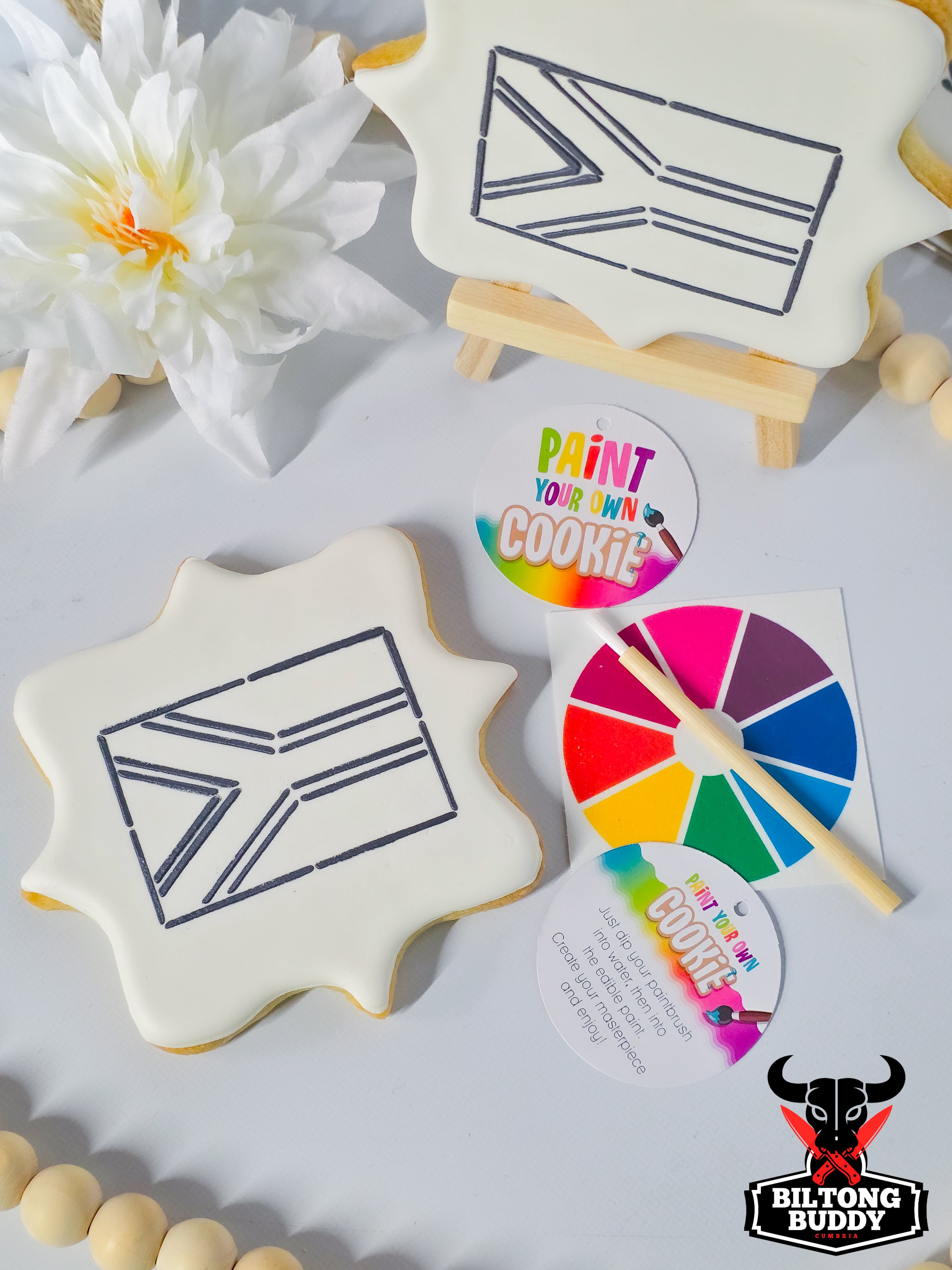 South Africa Flag - Paint Your Own Sugar Cookie