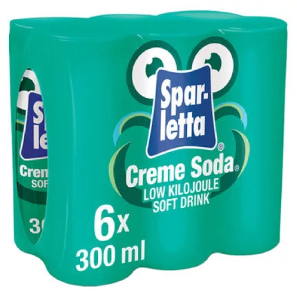 Sparletta Creme Soda 300ml 6 Pack