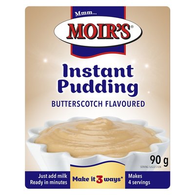 Moir's Butterscotch Instant Pudding Size: 90g