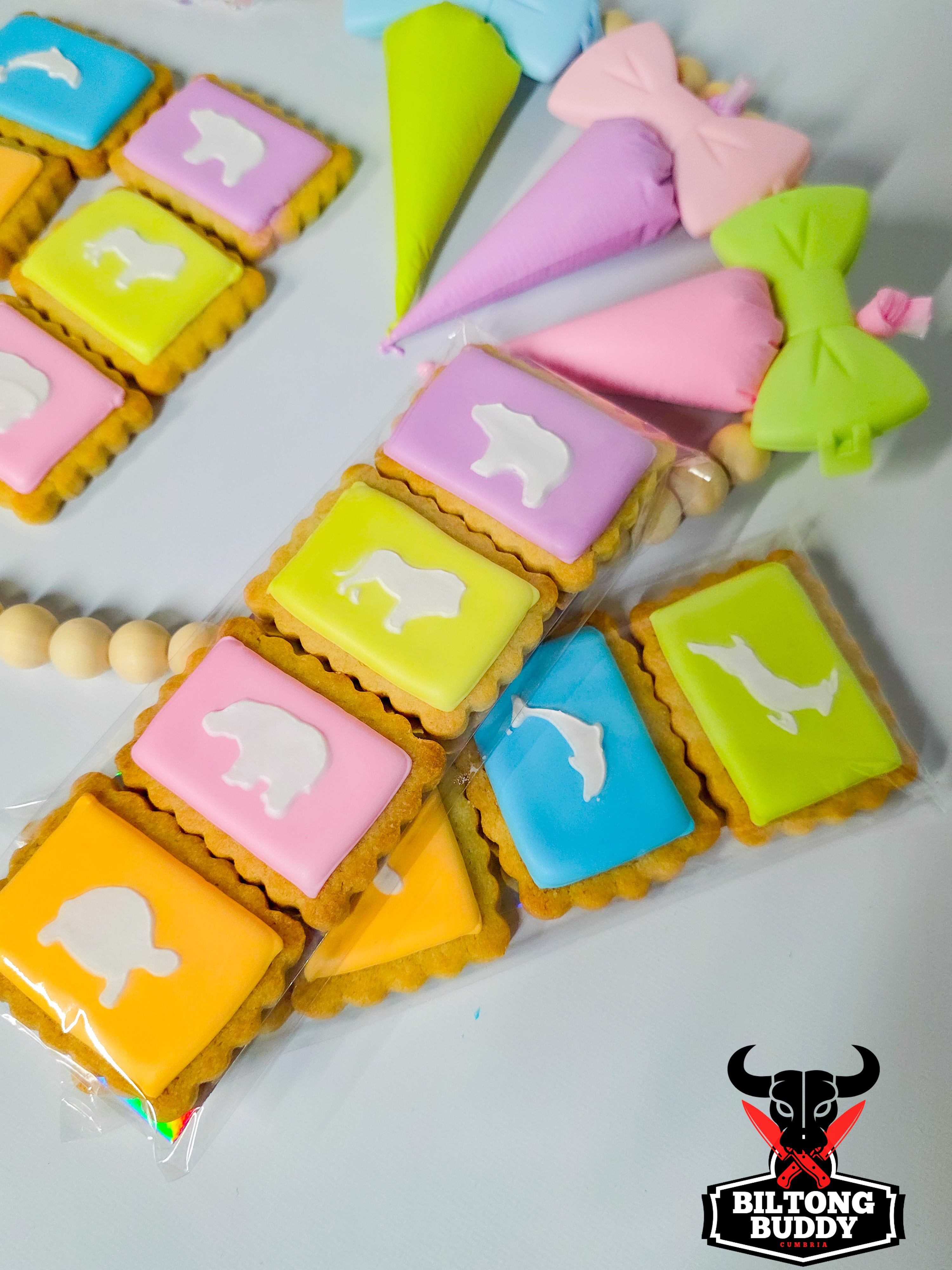 African Iced Zoo Cookies 4's