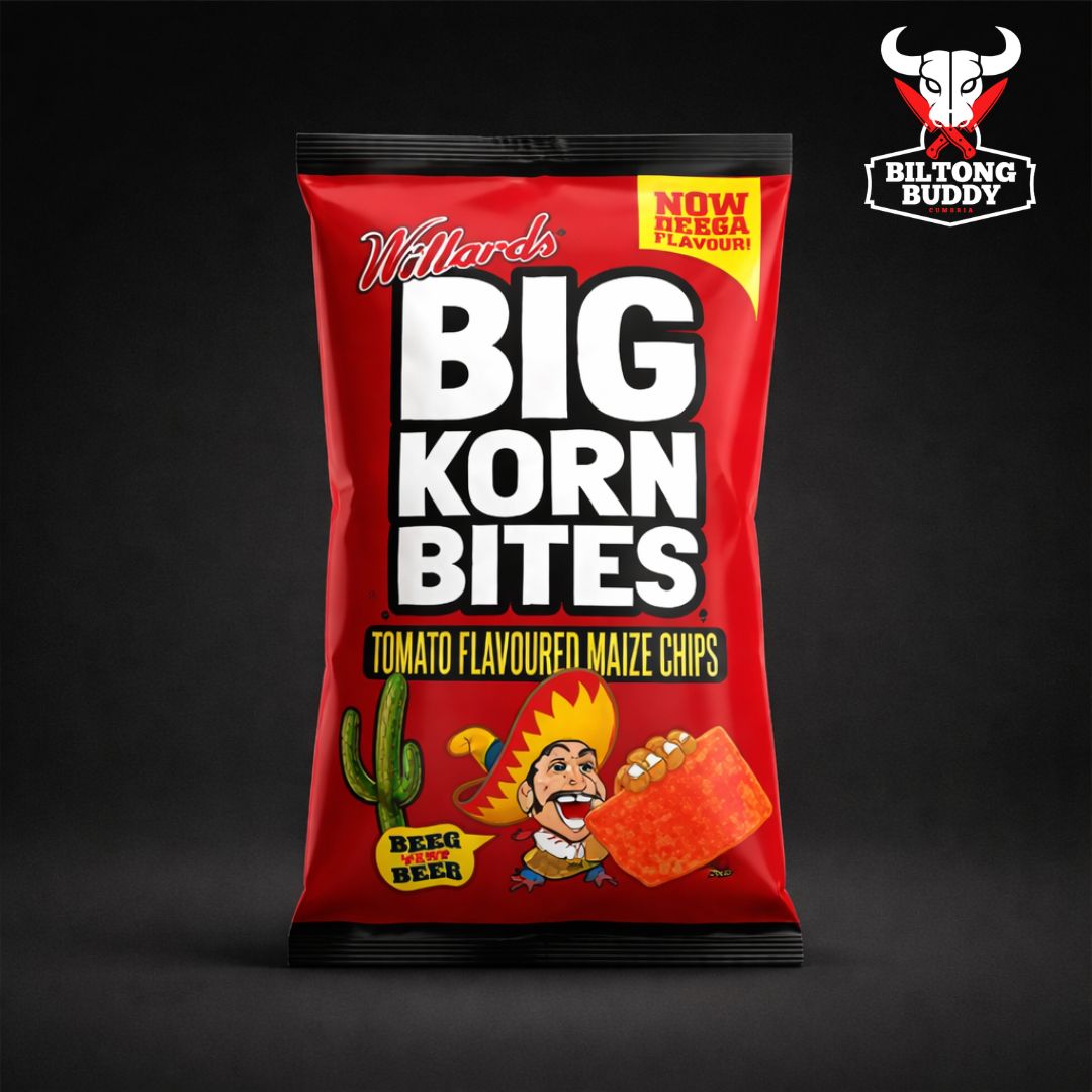 Willards Big Korn Bites Tomato Flavoured Maize Chips 120g