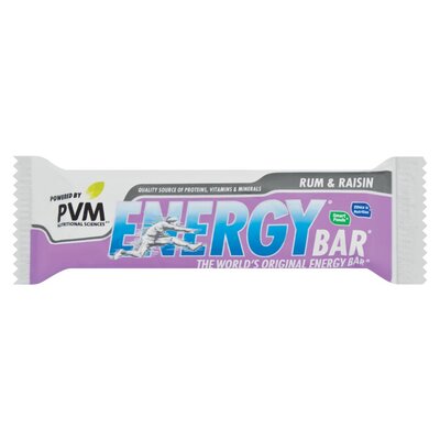 PVM Rum Raisin Flavoured Energy Bar Size: 45g