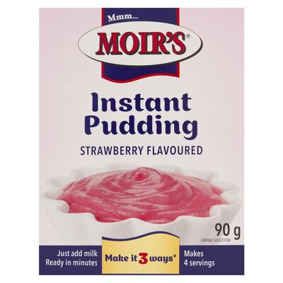 Moir's Strawberry Instant Pudding Size: 90g