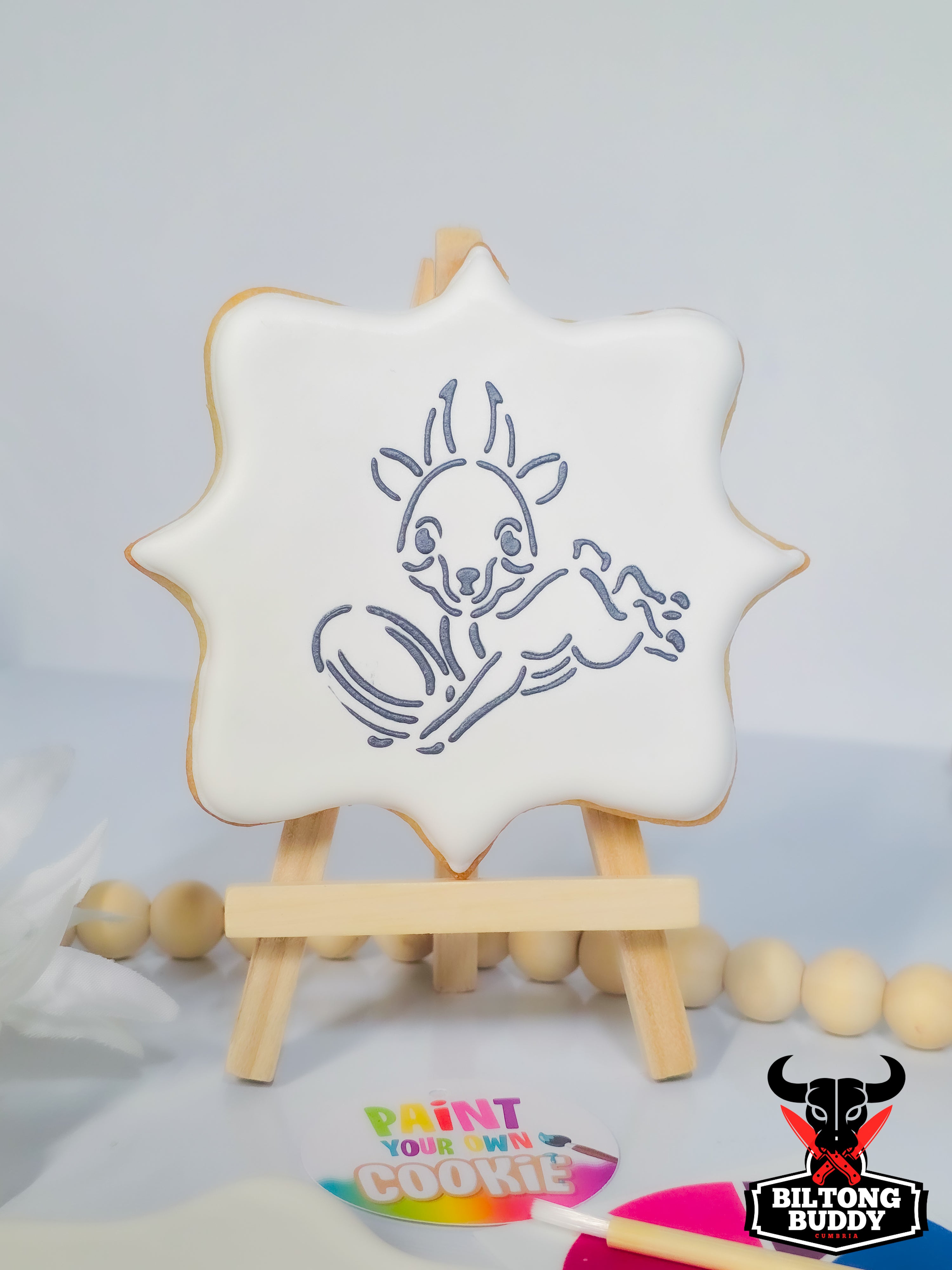 Springbok Pounce- Paint Your Own Sugar Cookie