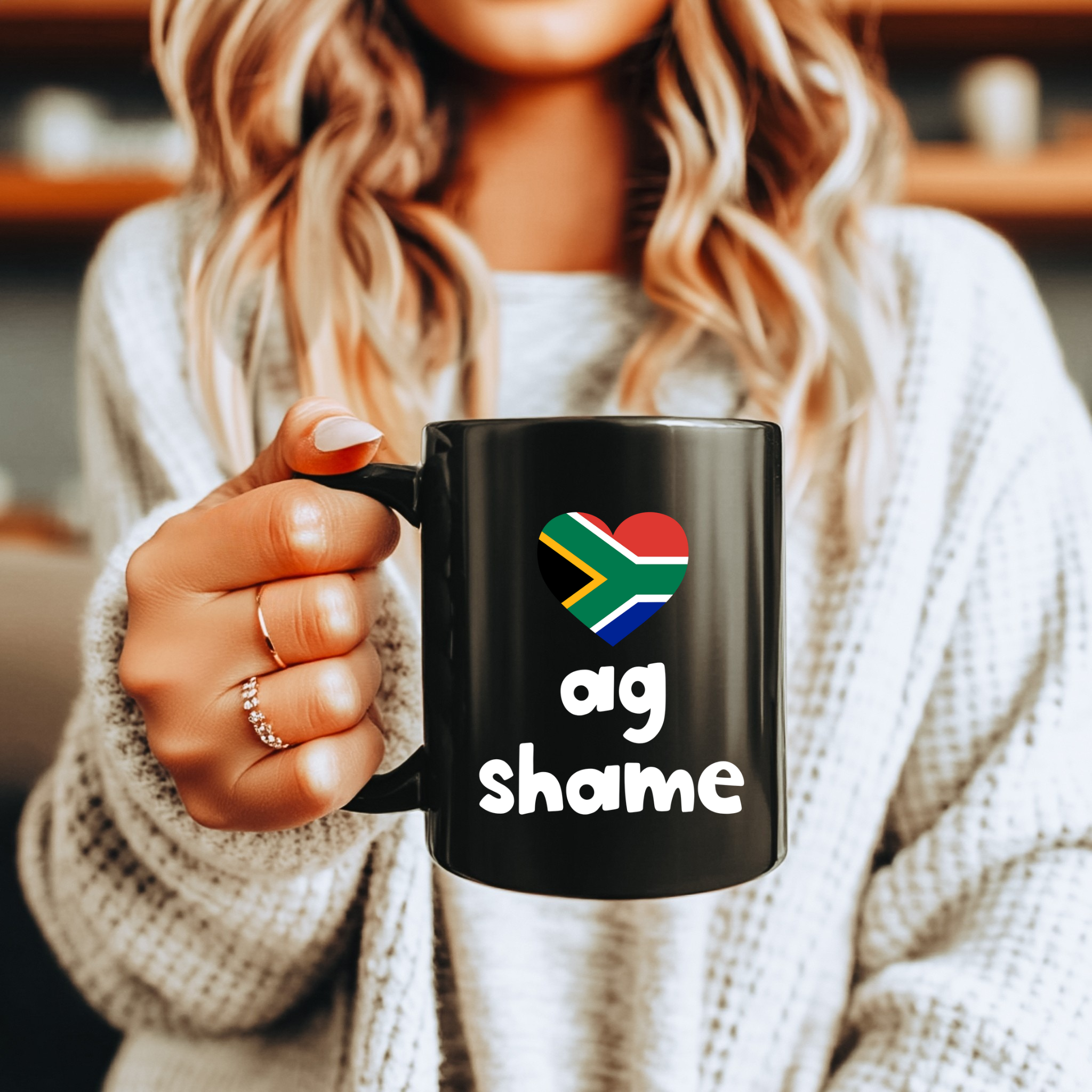 Ag Shame Black Mug 11oz