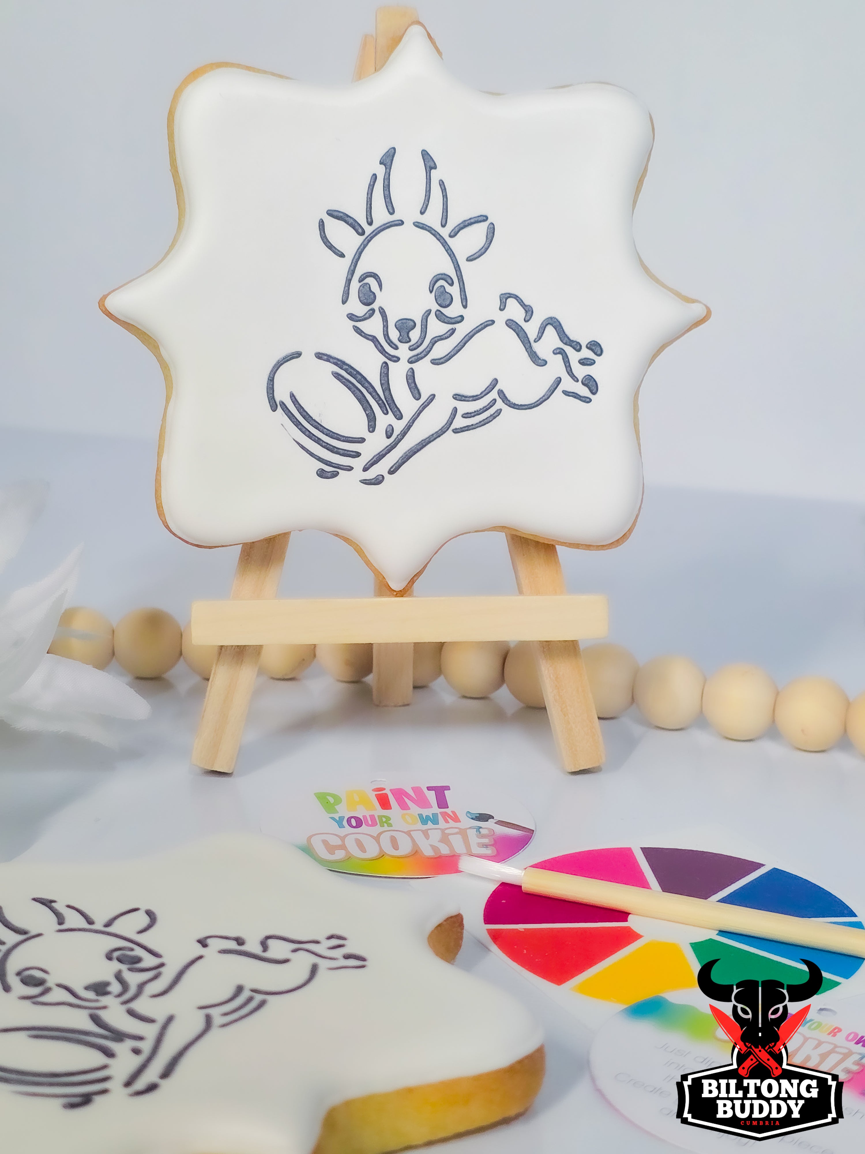 Springbok Pounce- Paint Your Own Sugar Cookie