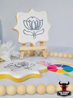 Protea Bloom - Paint Your Own Sugar Cookie