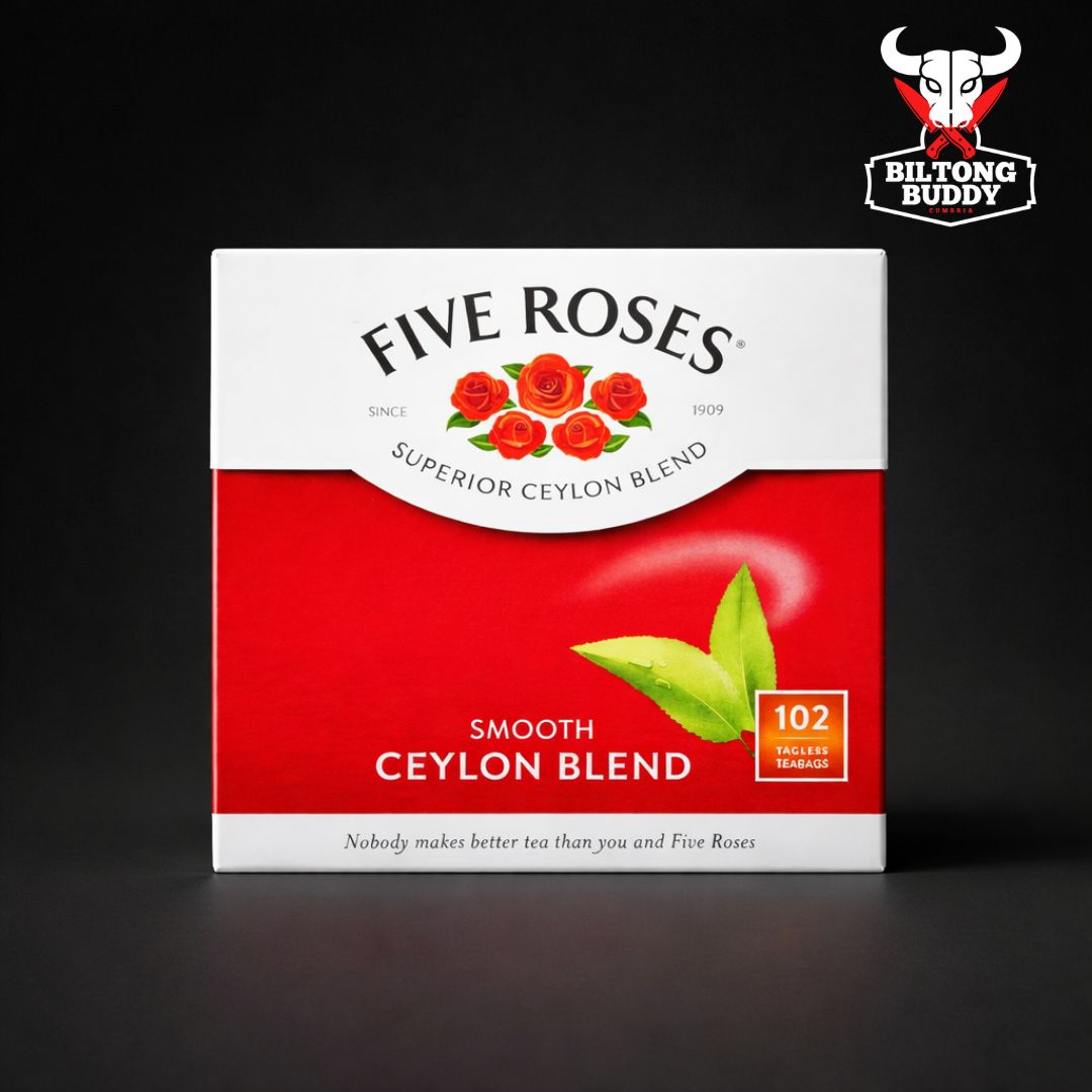 Roosibo Tea Five Roses South African Tea & Coffee UK | Milo, Rooibos & More – Biltong Buddy LTD
