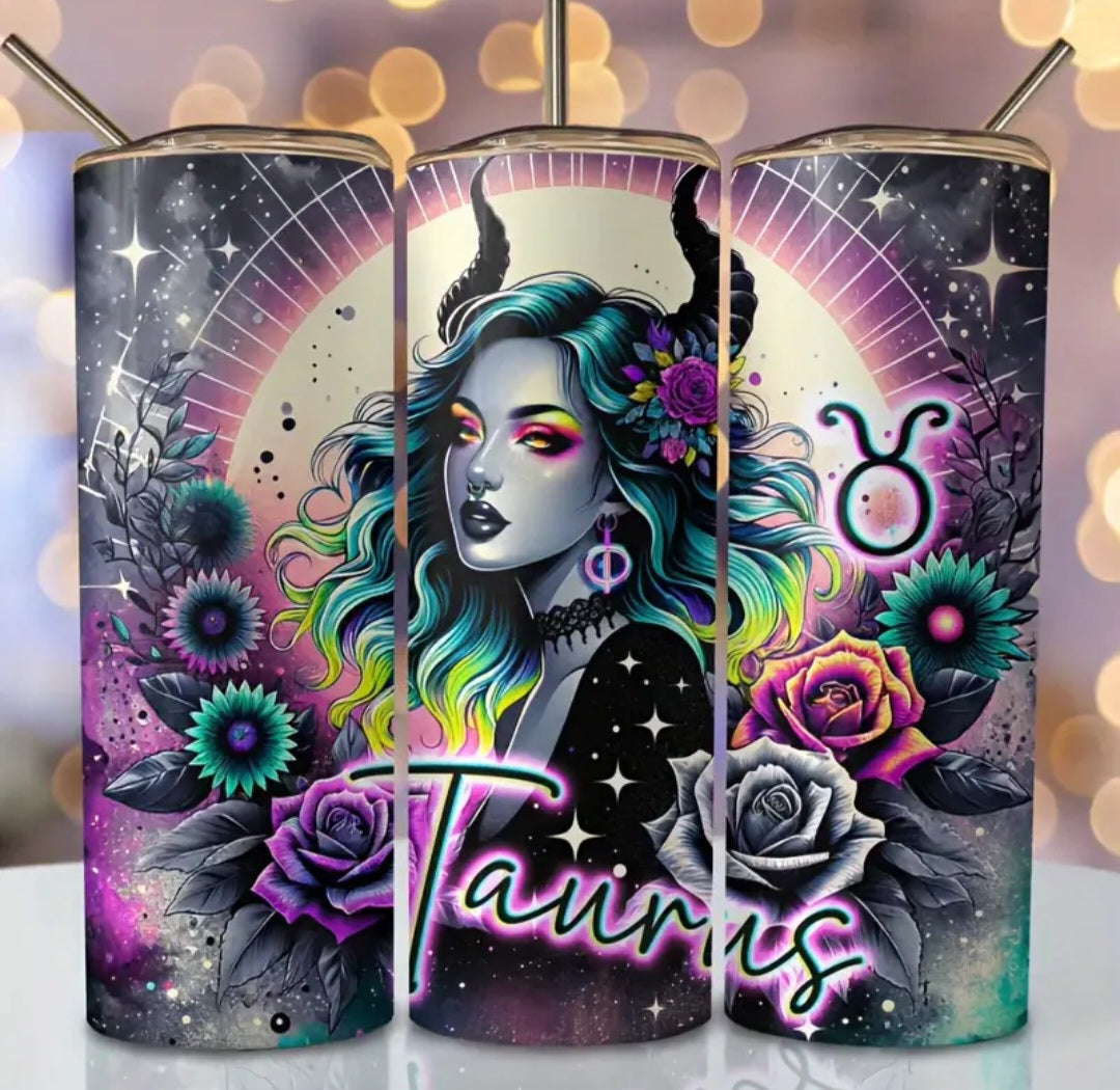 20oz Stainless Steel Flask Taurus