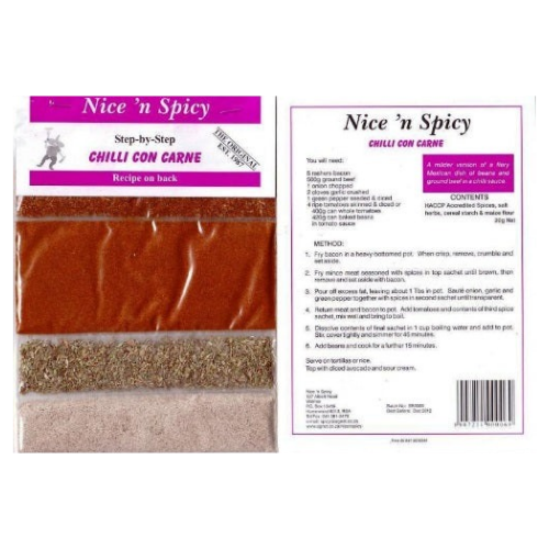 Nice 'n Spicy Chilli Con Carne Sachet 25g