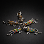 Beaded Lizard 3D Keyring