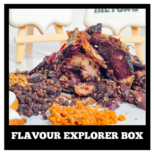 🌍 Flavour Explorer Box Biltong – 5 x 150g Bags