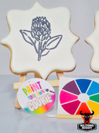 Protea - Paint Your Own Sugar Cookie
