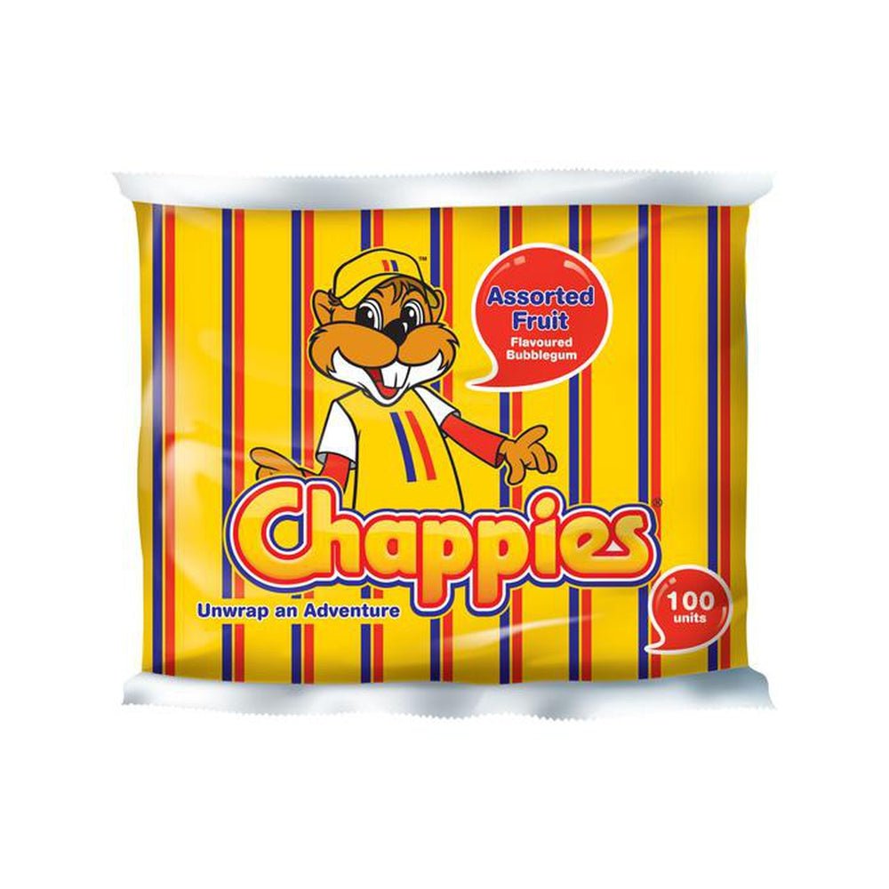 Chappies Bubblegum Assorted Bag Size: 400g 100 Units