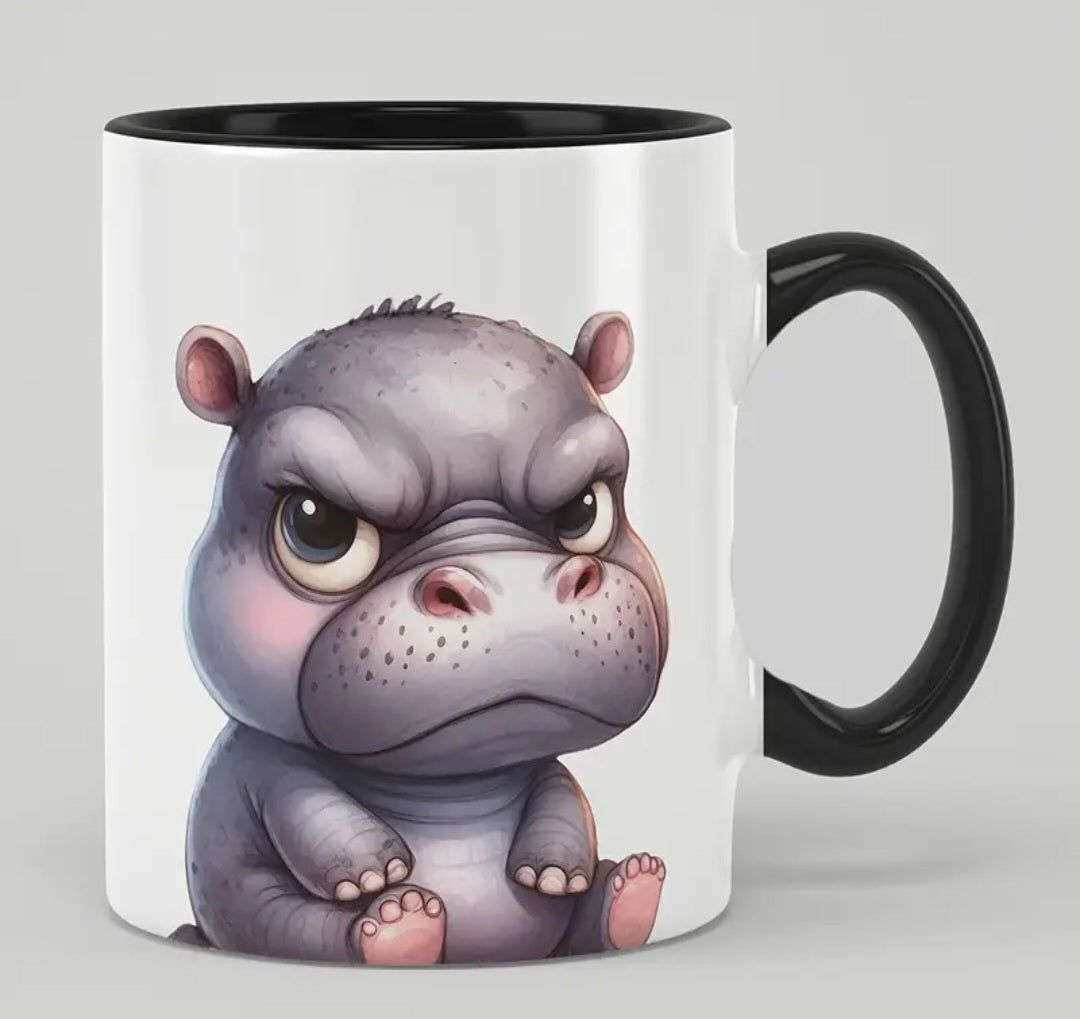 Grumpy Hippo 11oz Mug