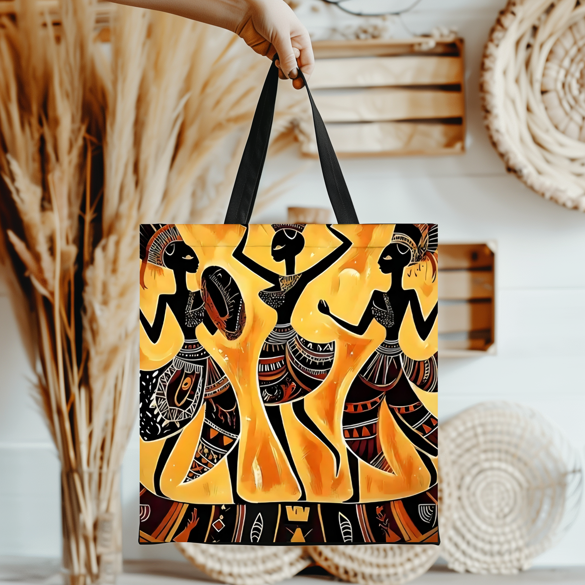 Rhythm of Africa Drum & Dance Tote Bag