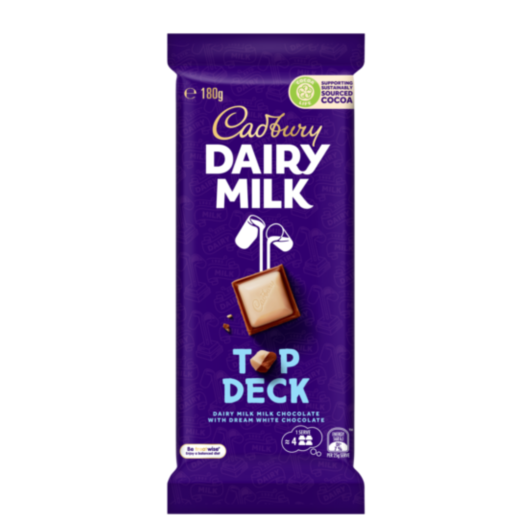 Cadbury Top Deck Size: 180g (Aus)