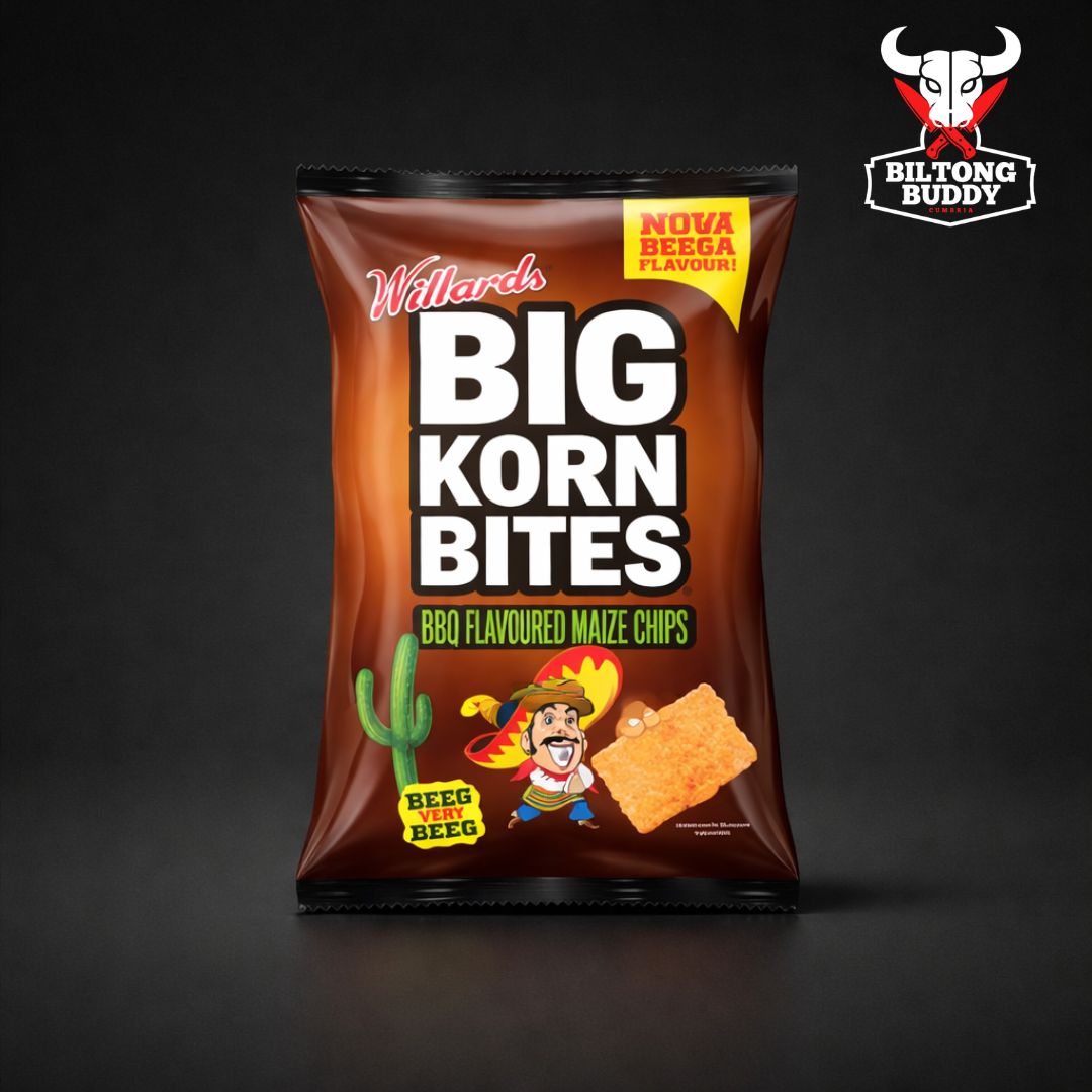 Willards Big Korn Bites Barbecue Flavoured Maize Chips 120g