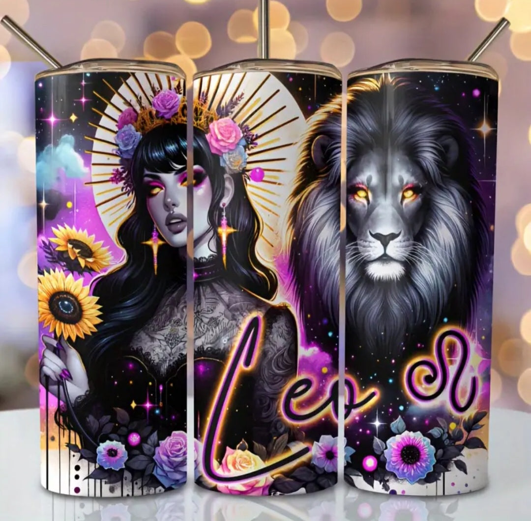 20oz Stainless Steel Flask Leo
