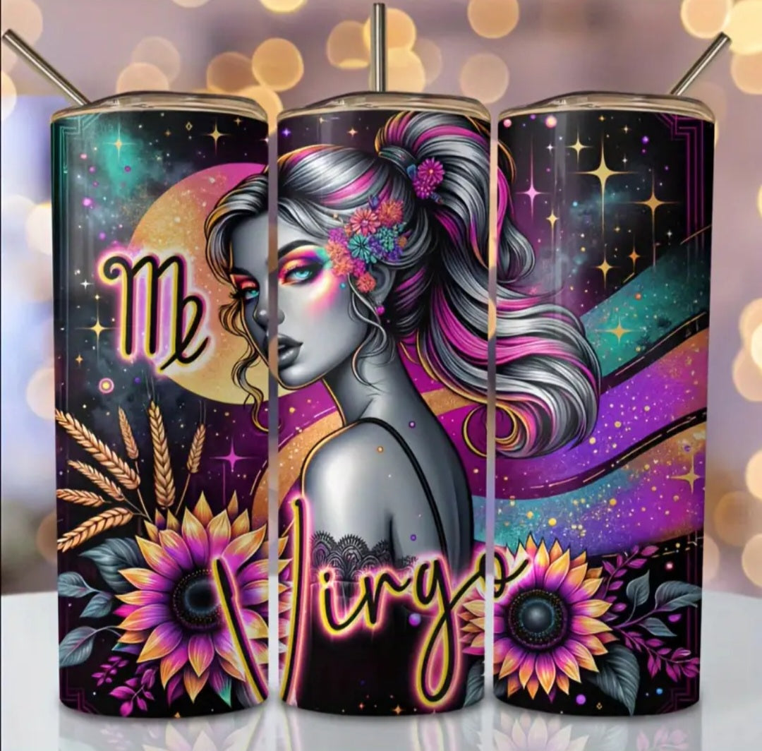 20oz Stainless Steel Flask Virgo