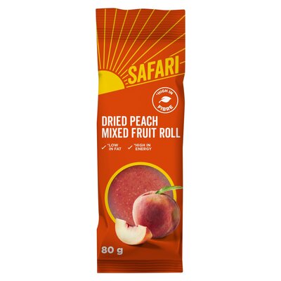Safari Peach Fruit Roll Size: 80g