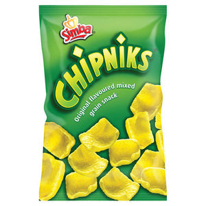 Simba Chipniks Original Flavoured Mixed Grain Snack Size: 100g