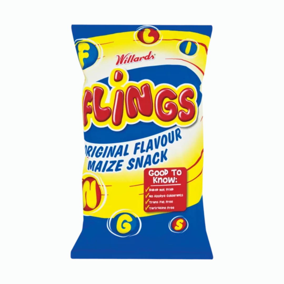 Willards Flings Original Maize Snack Size: 150g