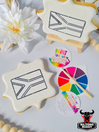 South Africa Flag - Paint Your Own Sugar Cookie